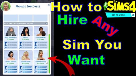 Mod: Hire Sims You Know